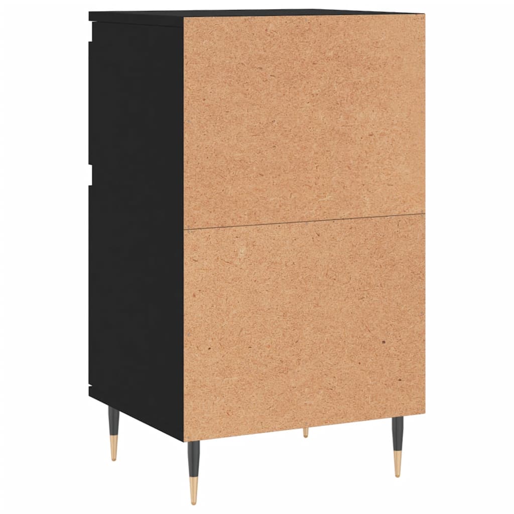 Sideboards 2 pcs Black 40x35x70 cm Engineered Wood