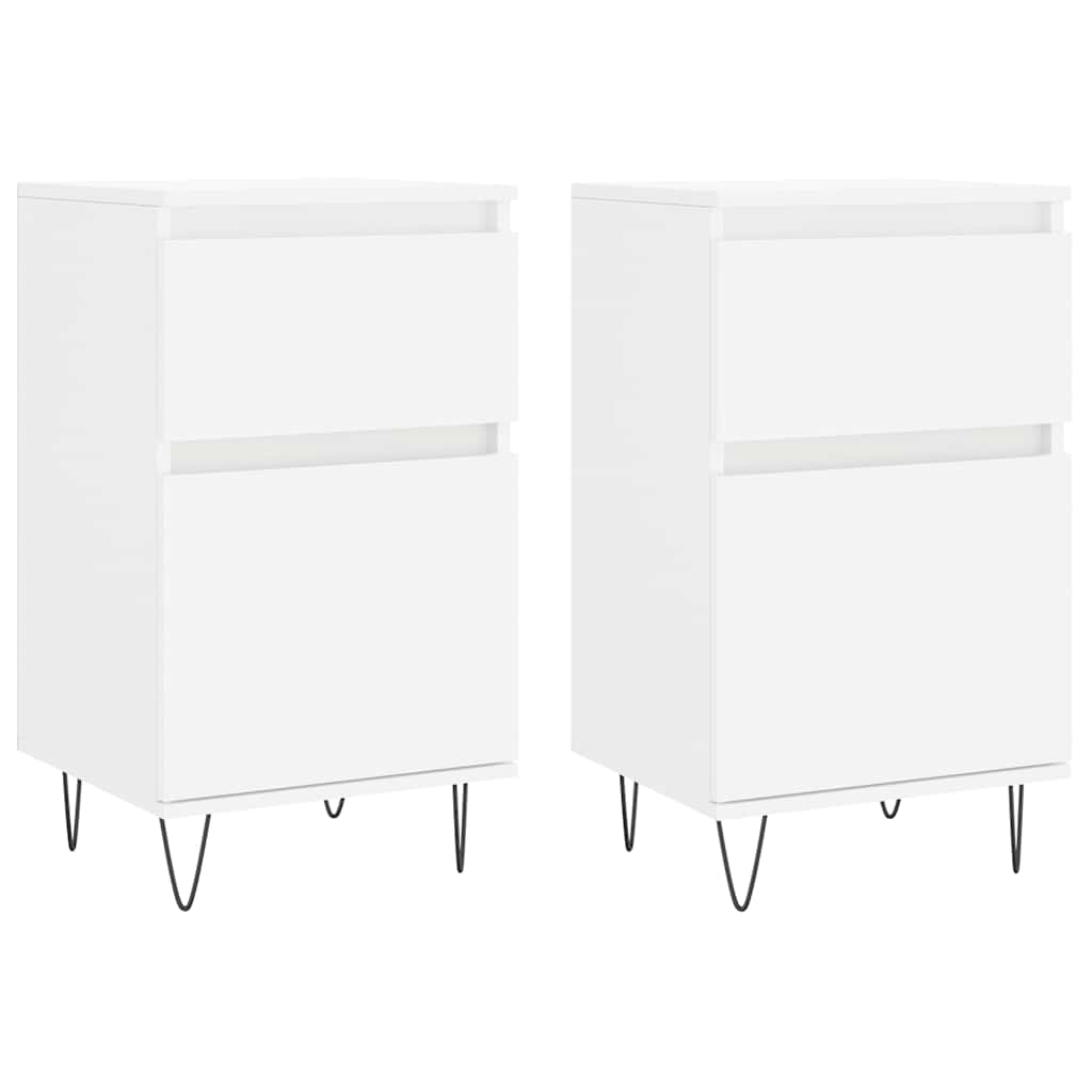 Sideboards 2 pcs White 40x35x70 cm Engineered Wood