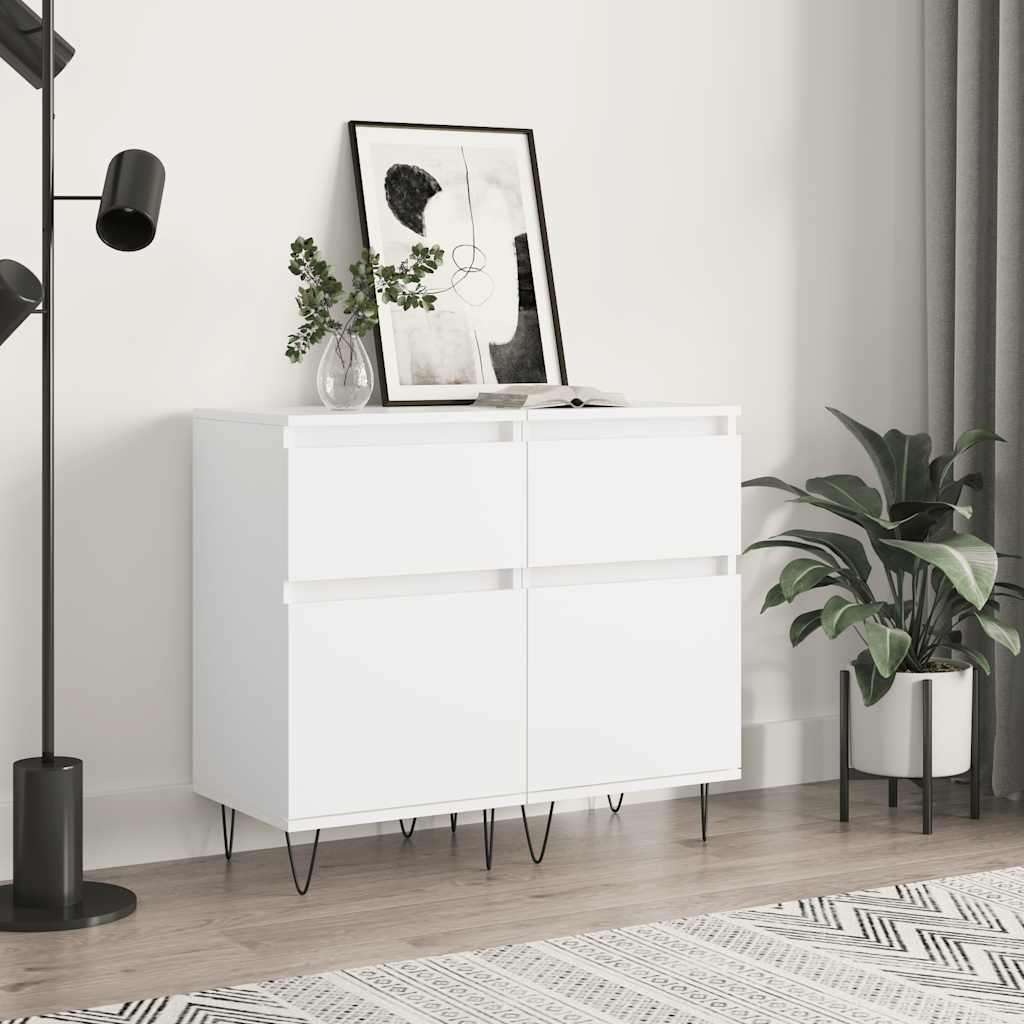 Sideboards 2 pcs White 40x35x70 cm Engineered Wood