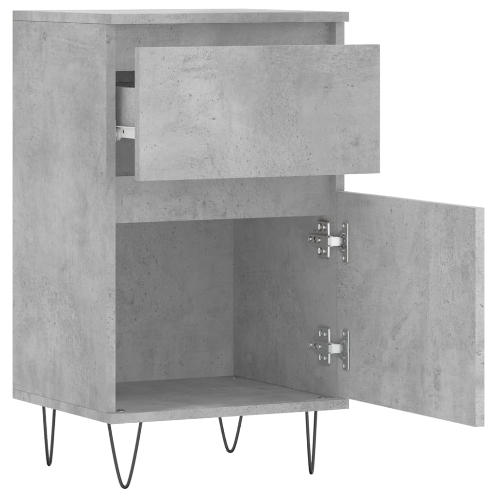 Sideboard Concrete Grey 40x35x70 cm Engineered Wood