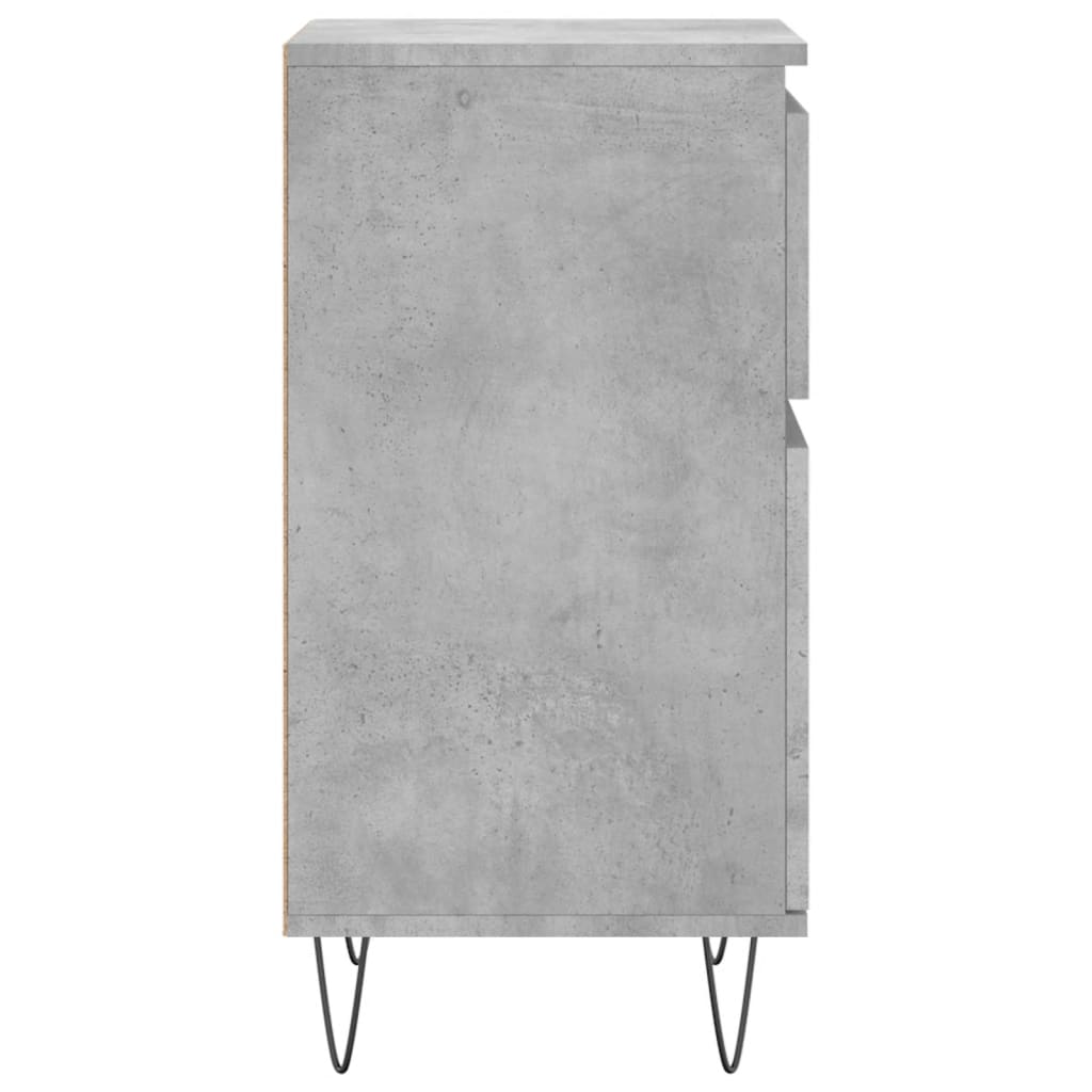 Sideboards 2 pcs Concrete Grey 40x35x70 cm Engineered Wood