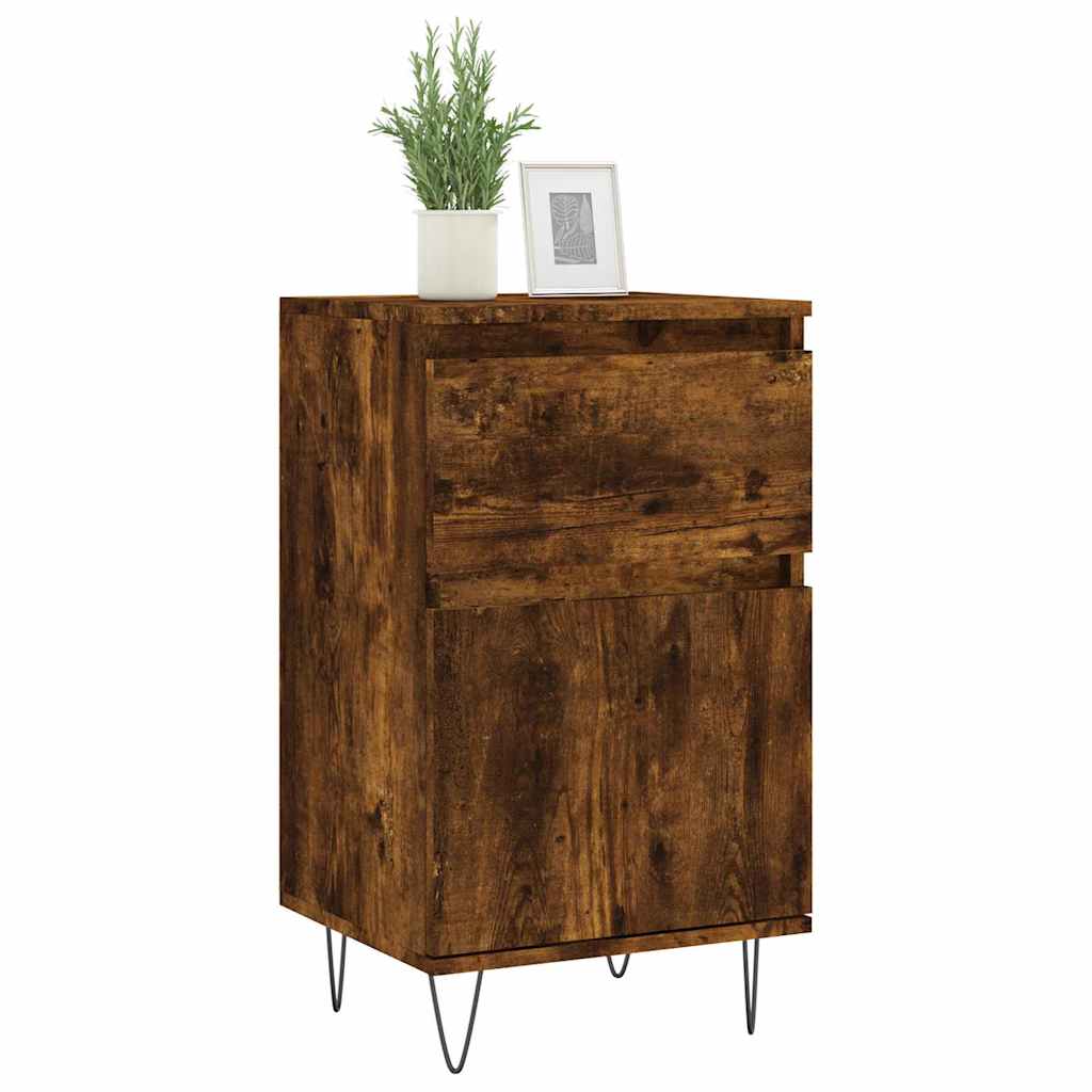 Sideboard Smoked Oak 40x35x70 cm Engineered Wood