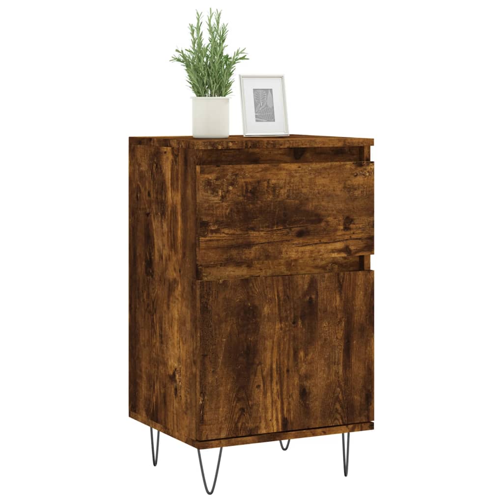 Sideboards 2 pcs Smoked Oak 40x35x70 cm Engineered Wood