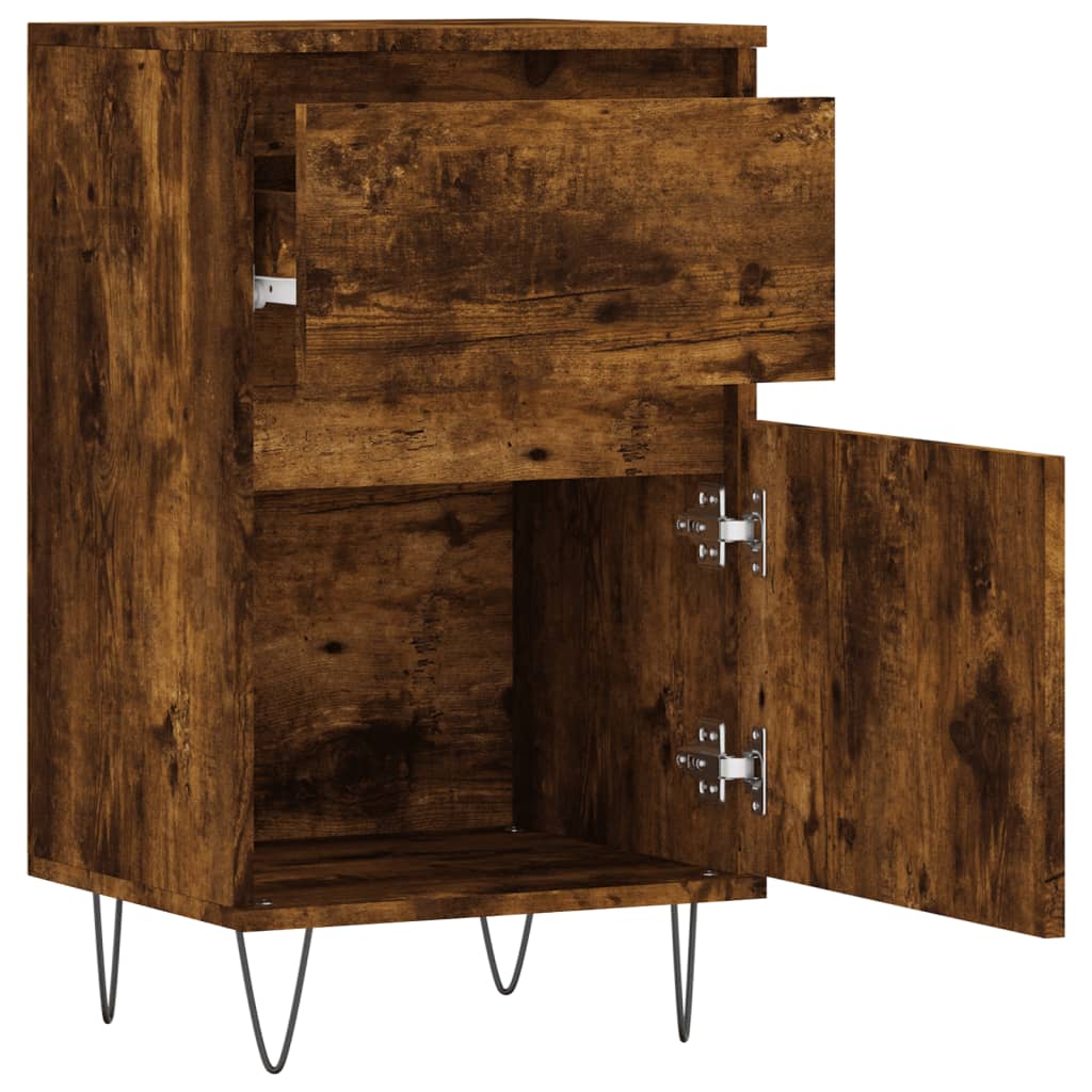 Sideboards 2 pcs Smoked Oak 40x35x70 cm Engineered Wood