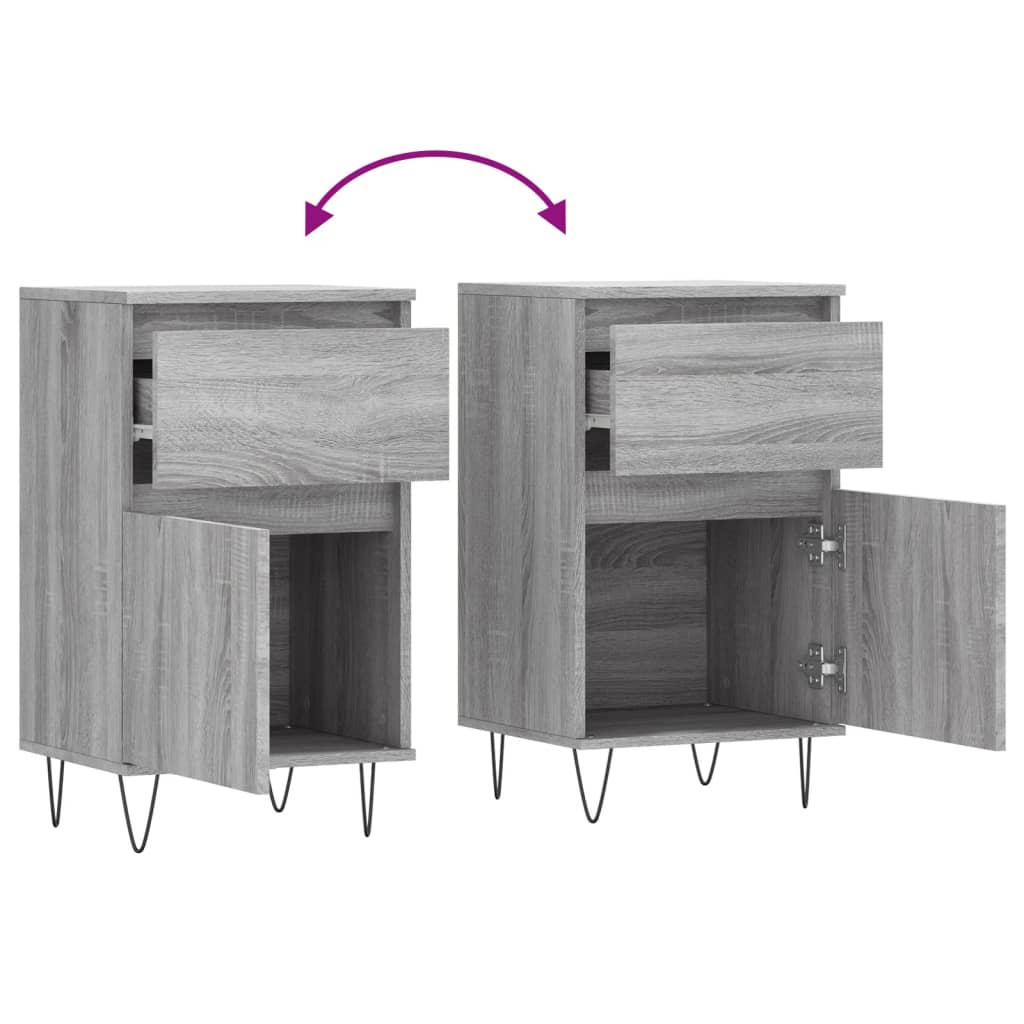 Sideboard Grey Sonoma 40x35x70 cm Engineered Wood