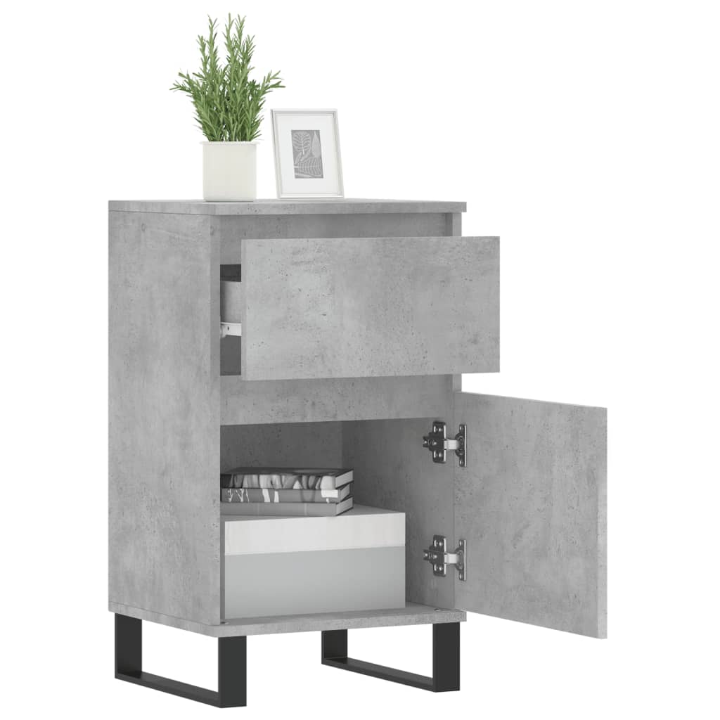 Sideboards 2 pcs Concrete Grey 40x35x70 cm Engineered Wood