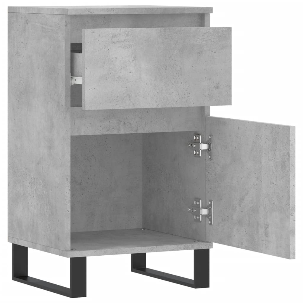 Sideboards 2 pcs Concrete Grey 40x35x70 cm Engineered Wood