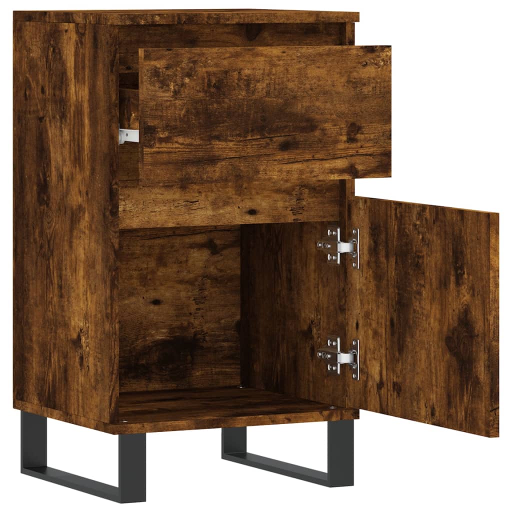 Sideboard Smoked Oak 40x35x70 cm Engineered Wood