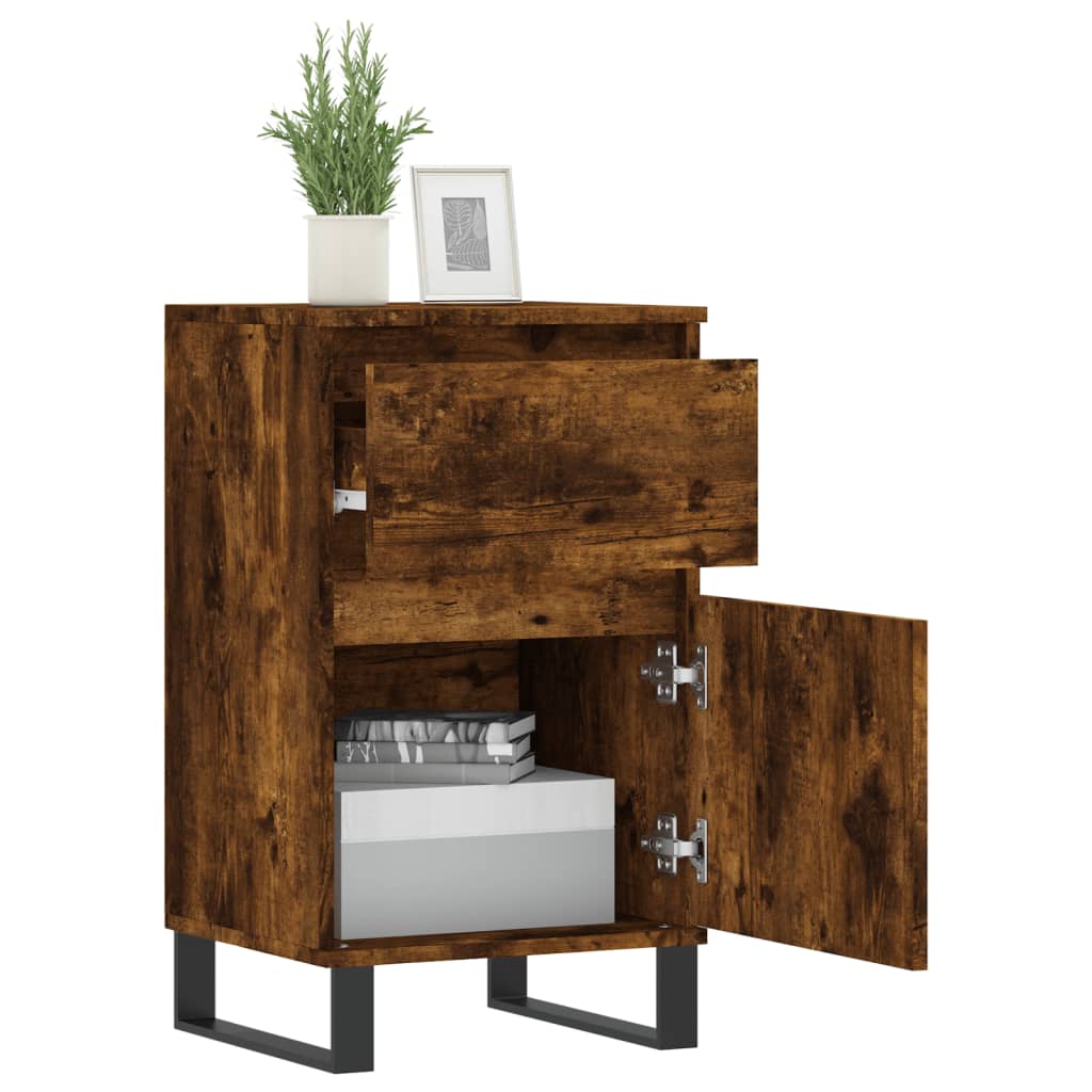 Sideboards 2 pcs Smoked Oak 40x35x70 cm Engineered Wood