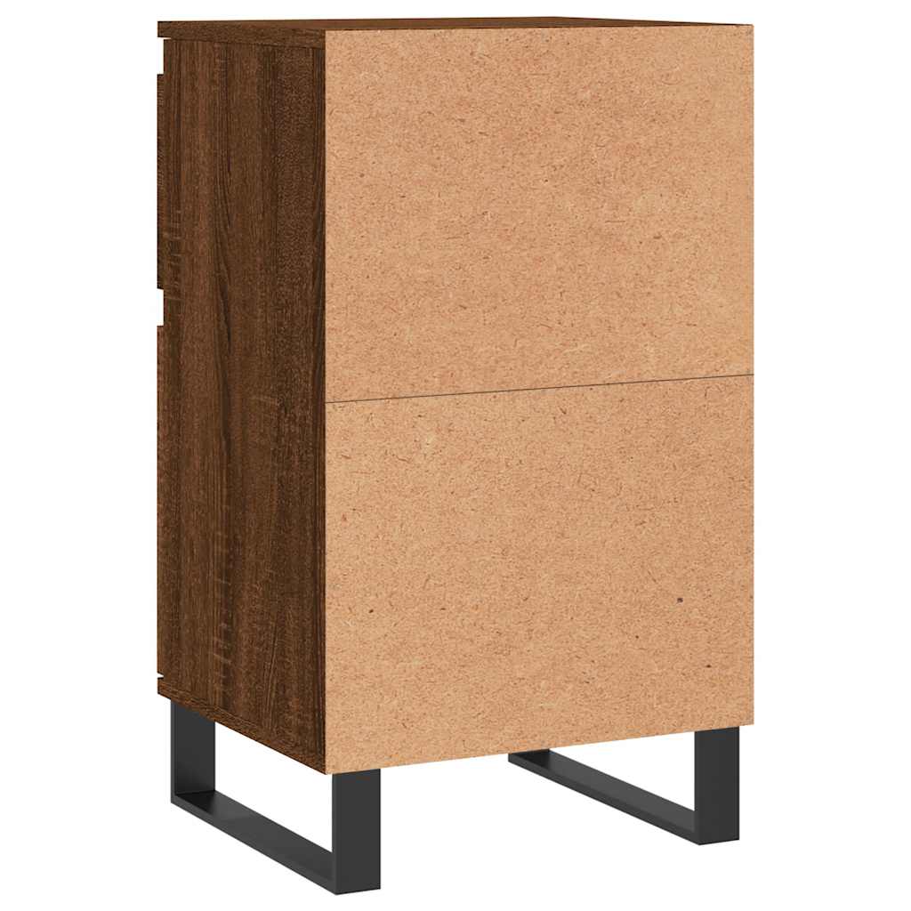 Sideboards 2 pcs Brown Oak 40x35x70 cm Engineered Wood