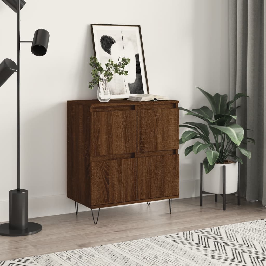 vidaXL Sideboard Brown Oak 60x35x70 cm Engineered Wood