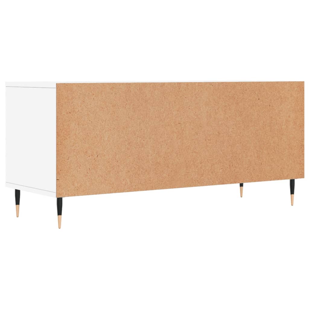TV Cabinet White 100x34,5x44,5 cm Engineered Wood