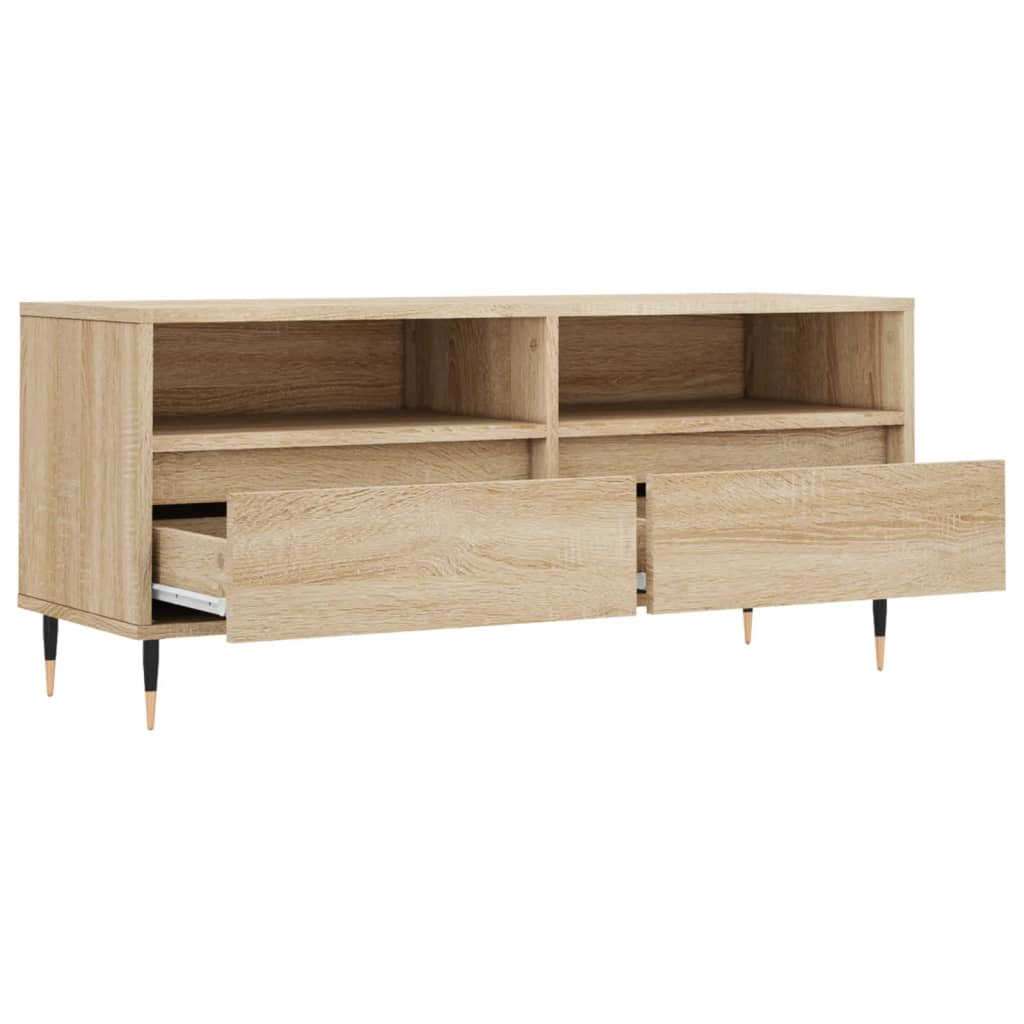 TV Cabinet Sonoma Oak 100x34,5x44,5 cm Engineered Wood