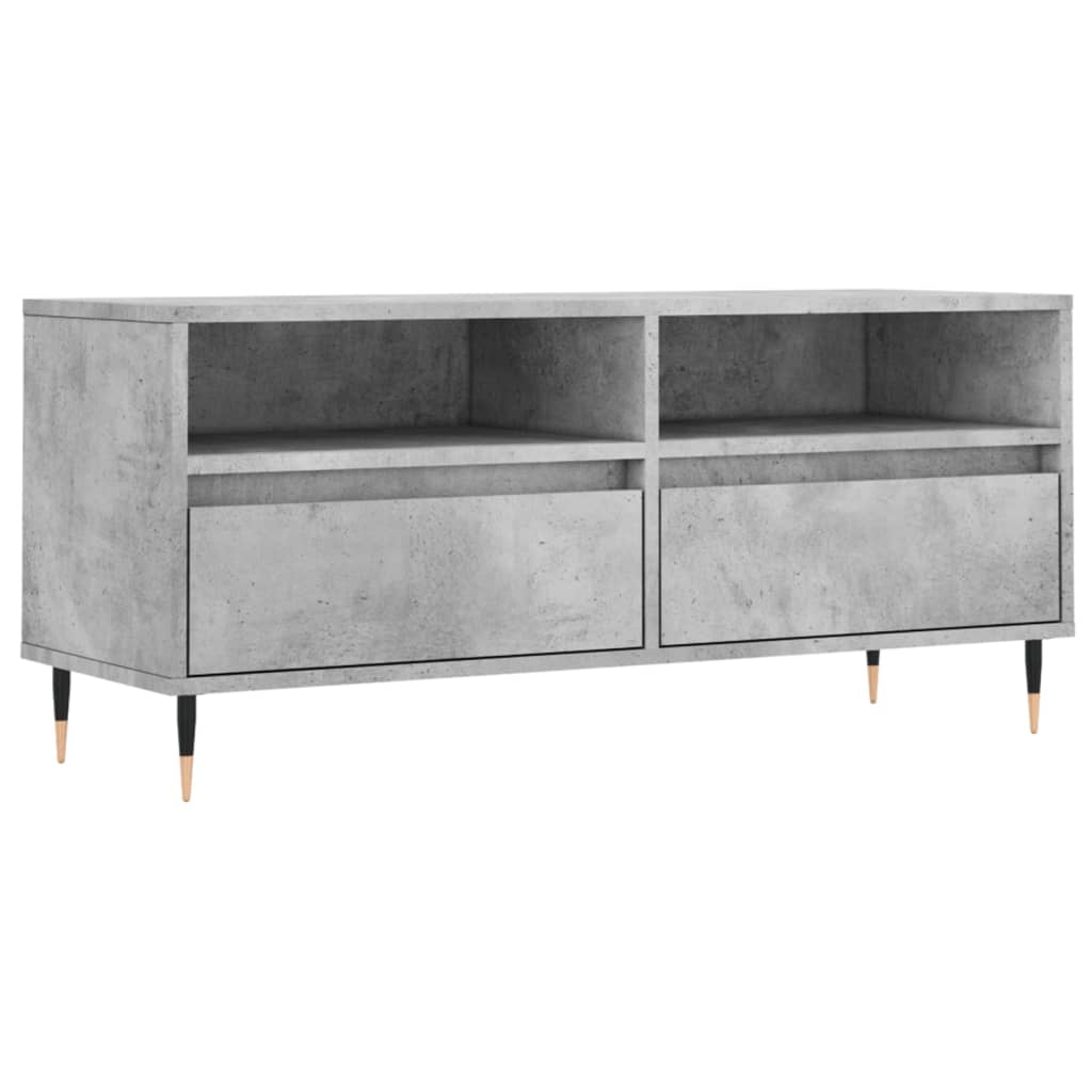 TV Cabinet Concrete Grey 100x34,5x44,5 cm Engineered Wood