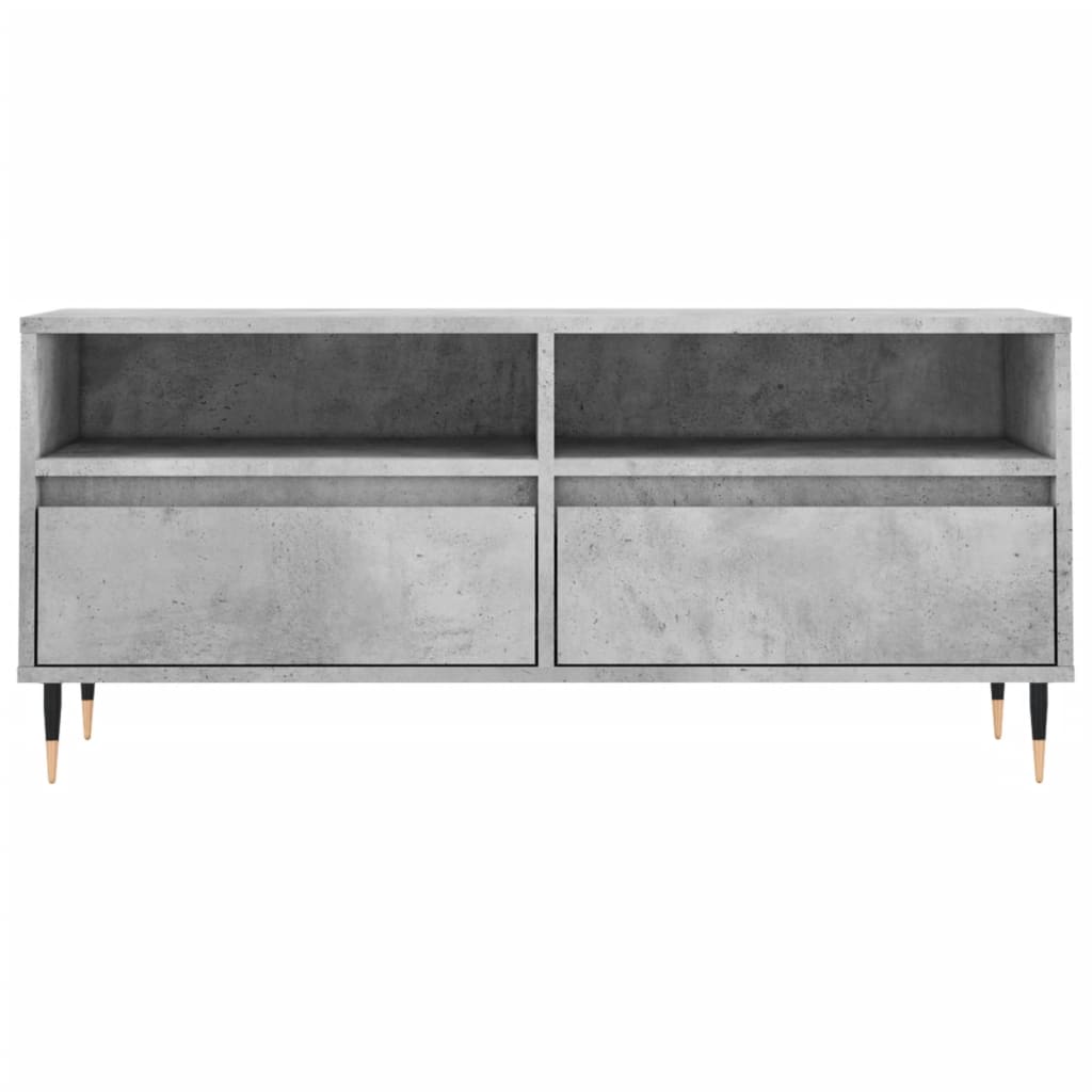 TV Cabinet Concrete Grey 100x34,5x44,5 cm Engineered Wood