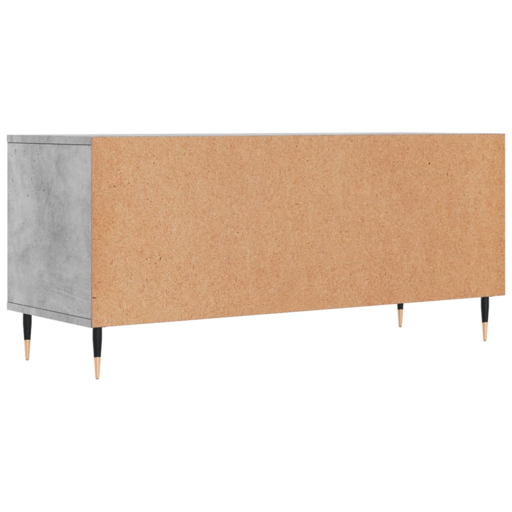TV Cabinet Concrete Grey 100x34,5x44,5 cm Engineered Wood