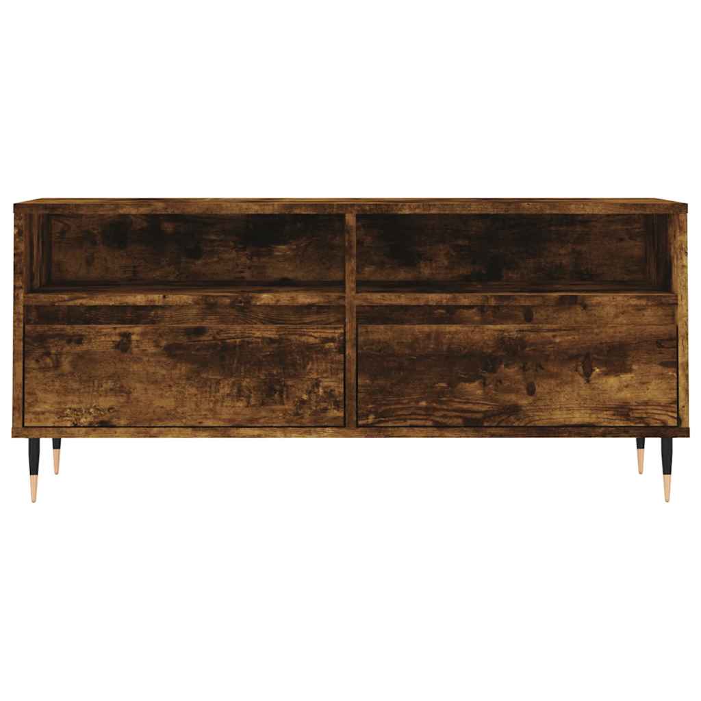TV Cabinet Smoked Oak 100x34,5x44,5 cm Engineered Wood