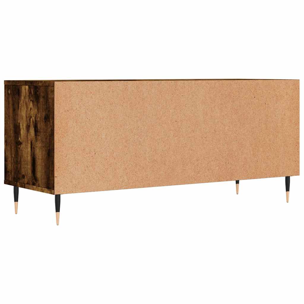 TV Cabinet Smoked Oak 100x34,5x44,5 cm Engineered Wood