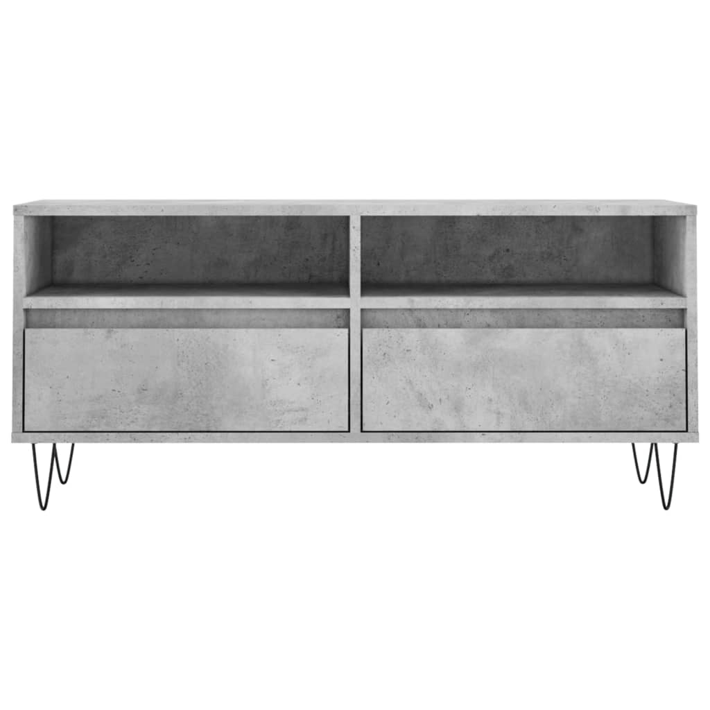 TV Cabinet Concrete Grey 100x34,5x44,5 cm Engineered Wood