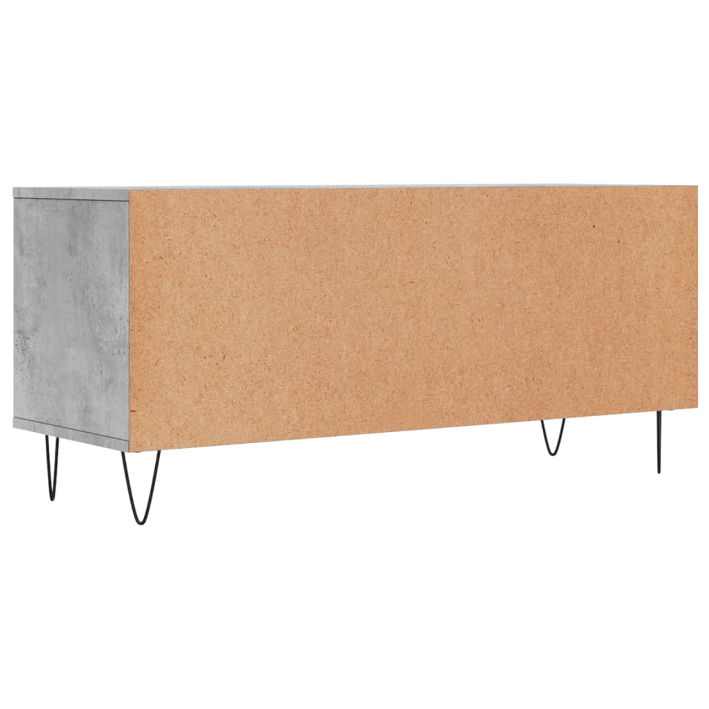 TV Cabinet Concrete Grey 100x34,5x44,5 cm Engineered Wood