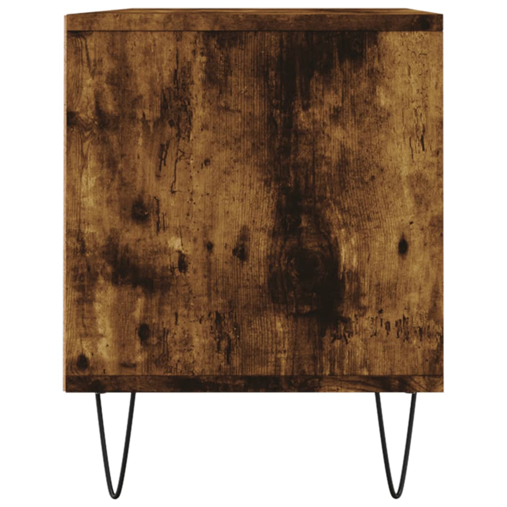 TV Cabinet Smoked Oak 100x34,5x44,5 cm Engineered Wood