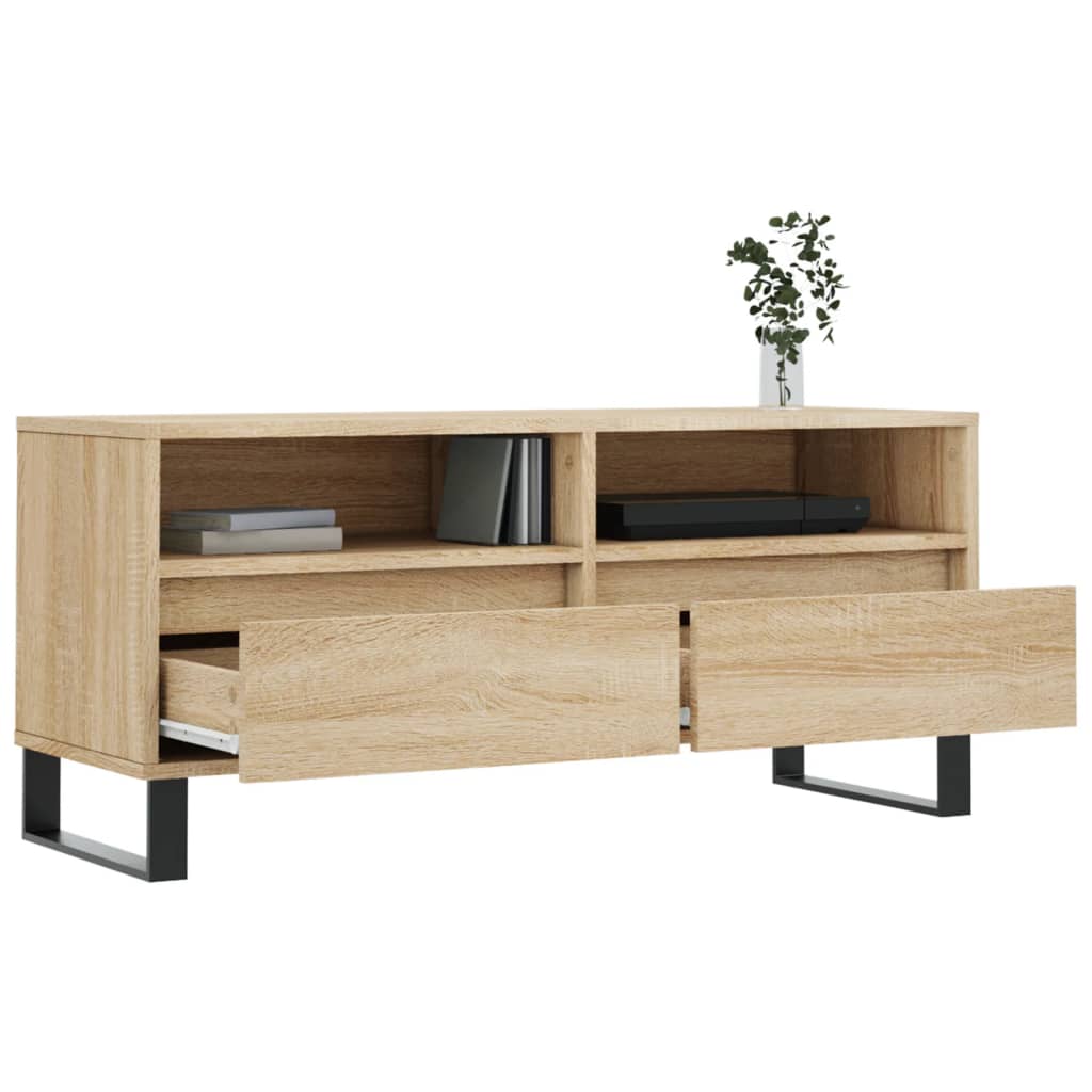 TV Cabinet Sonoma Oak 100x34,5x44,5 cm Engineered Wood