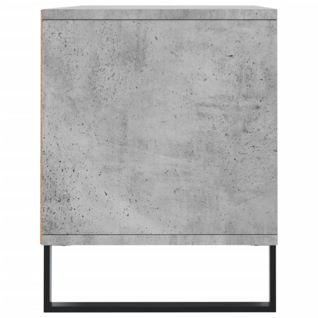 vidaXL TV Cabinet Concrete Grey 100x34.5x44.5 cm Engineered Wood