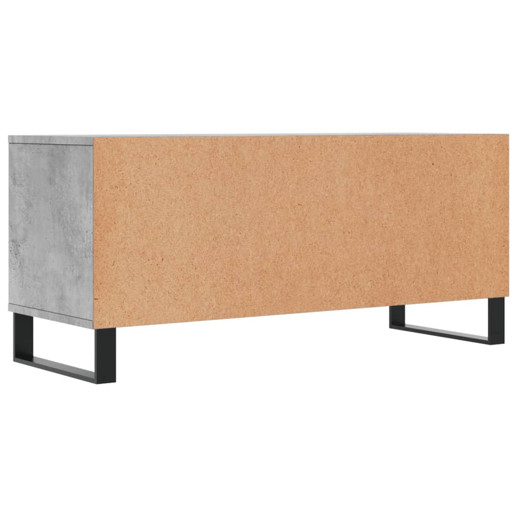 vidaXL TV Cabinet Concrete Grey 100x34.5x44.5 cm Engineered Wood