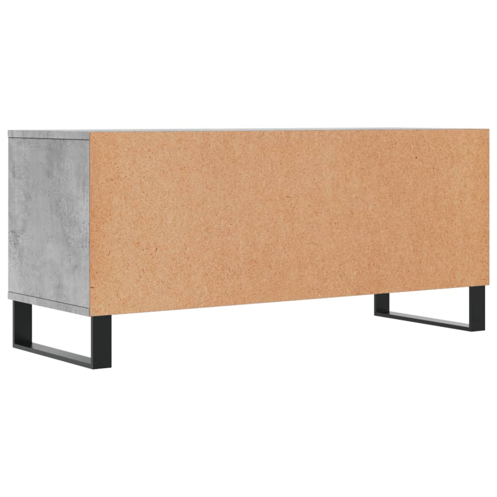 TV Cabinet Concrete Grey 100x34,5x44,5 cm Engineered Wood