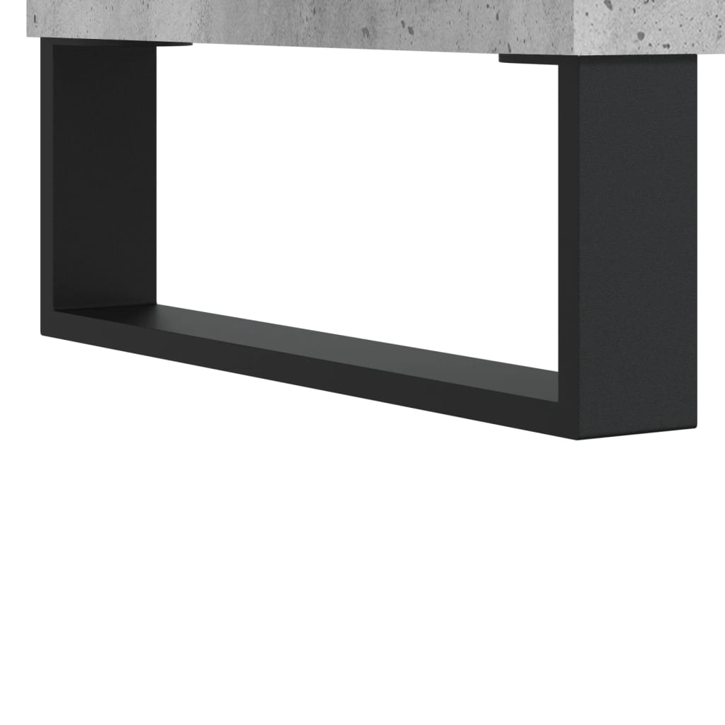 vidaXL TV Cabinet Concrete Grey 100x34.5x44.5 cm Engineered Wood