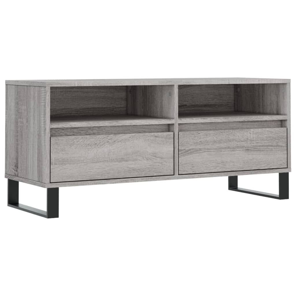 TV Cabinet Grey Sonoma 100x34,5x44,5 cm Engineered Wood