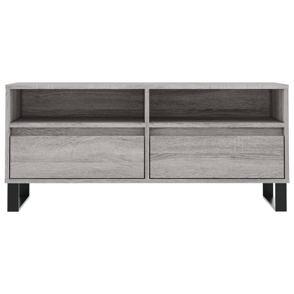 TV Cabinet Grey Sonoma 100x34,5x44,5 cm Engineered Wood