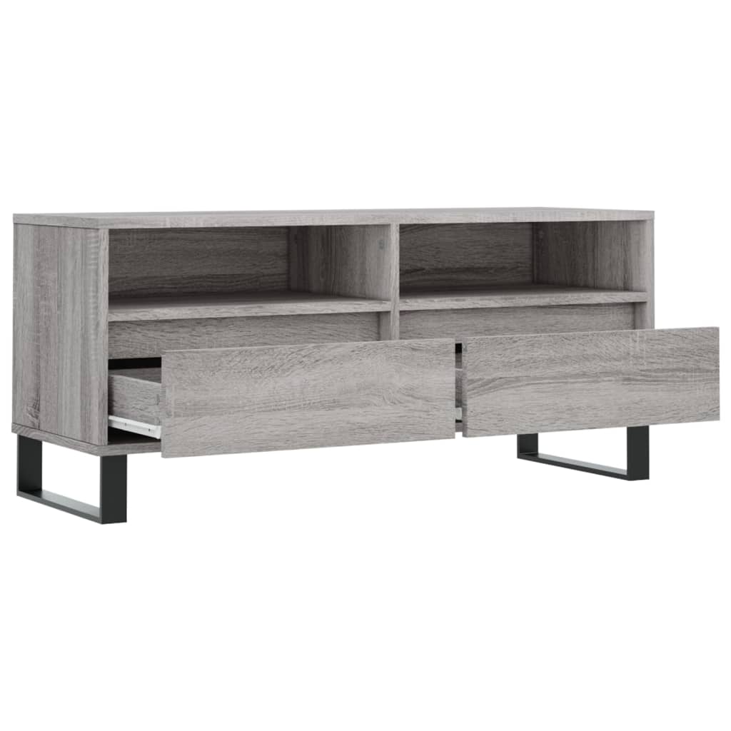 TV Cabinet Grey Sonoma 100x34,5x44,5 cm Engineered Wood