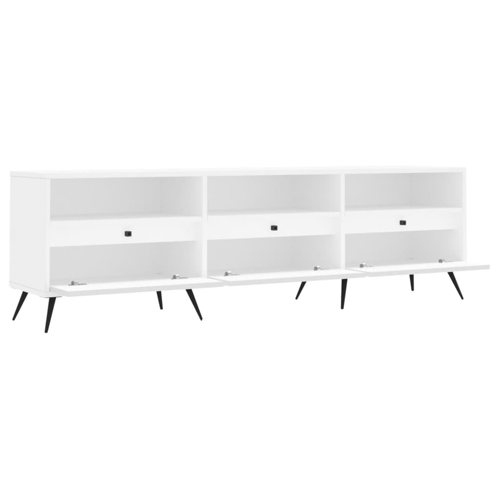 TV Cabinet White 150x30x44,5 cm Engineered Wood