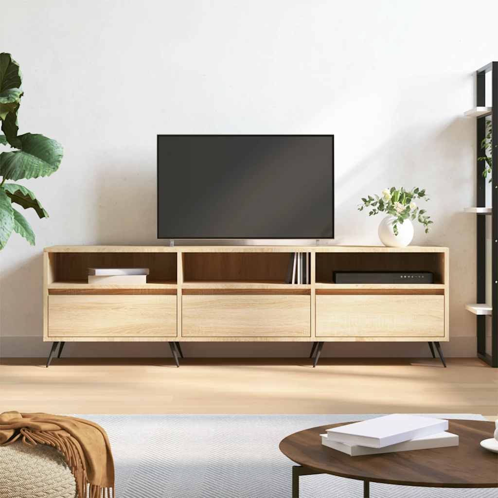 TV Cabinet Sonoma Oak 150x30x44,5 cm Engineered Wood