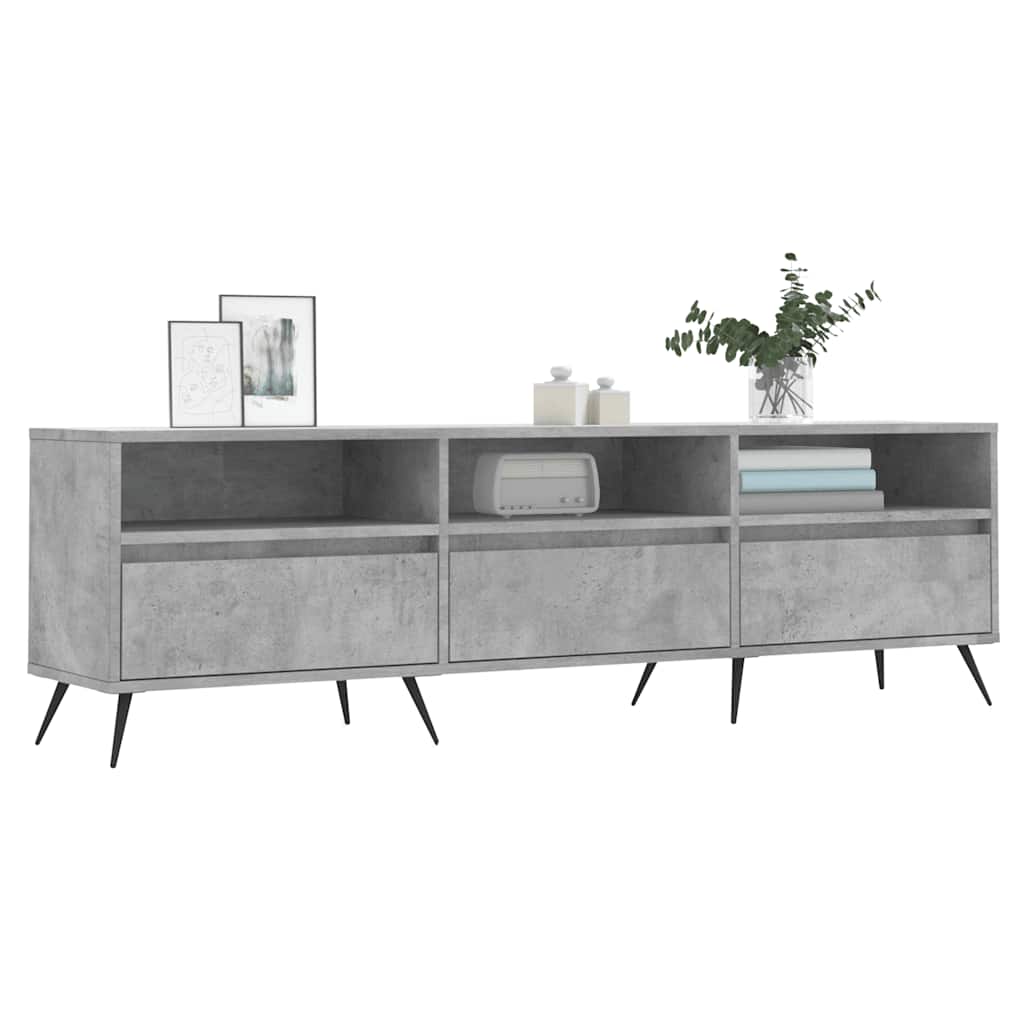 TV Cabinet Concrete Grey 150x30x44,5 cm Engineered Wood