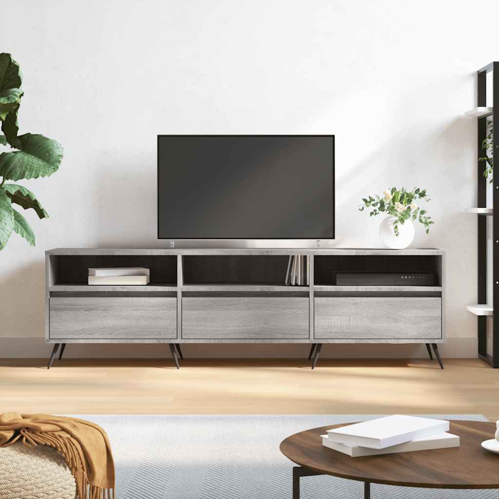 TV Cabinet Grey Sonoma 150x30x44,5 cm Engineered Wood