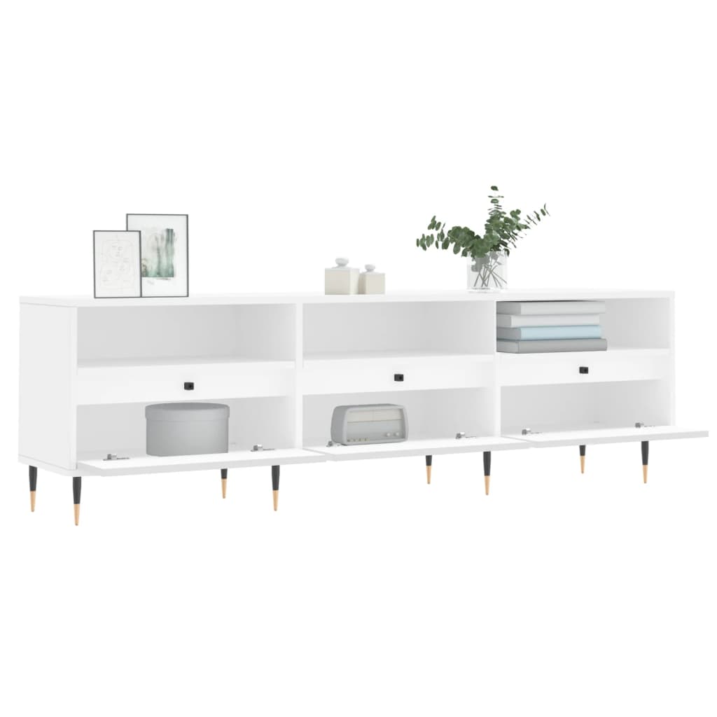 TV Cabinet White 150x30x44,5 cm Engineered Wood