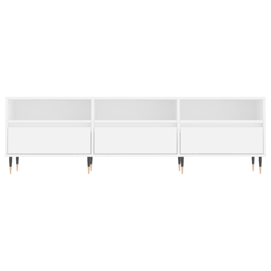 TV Cabinet White 150x30x44,5 cm Engineered Wood