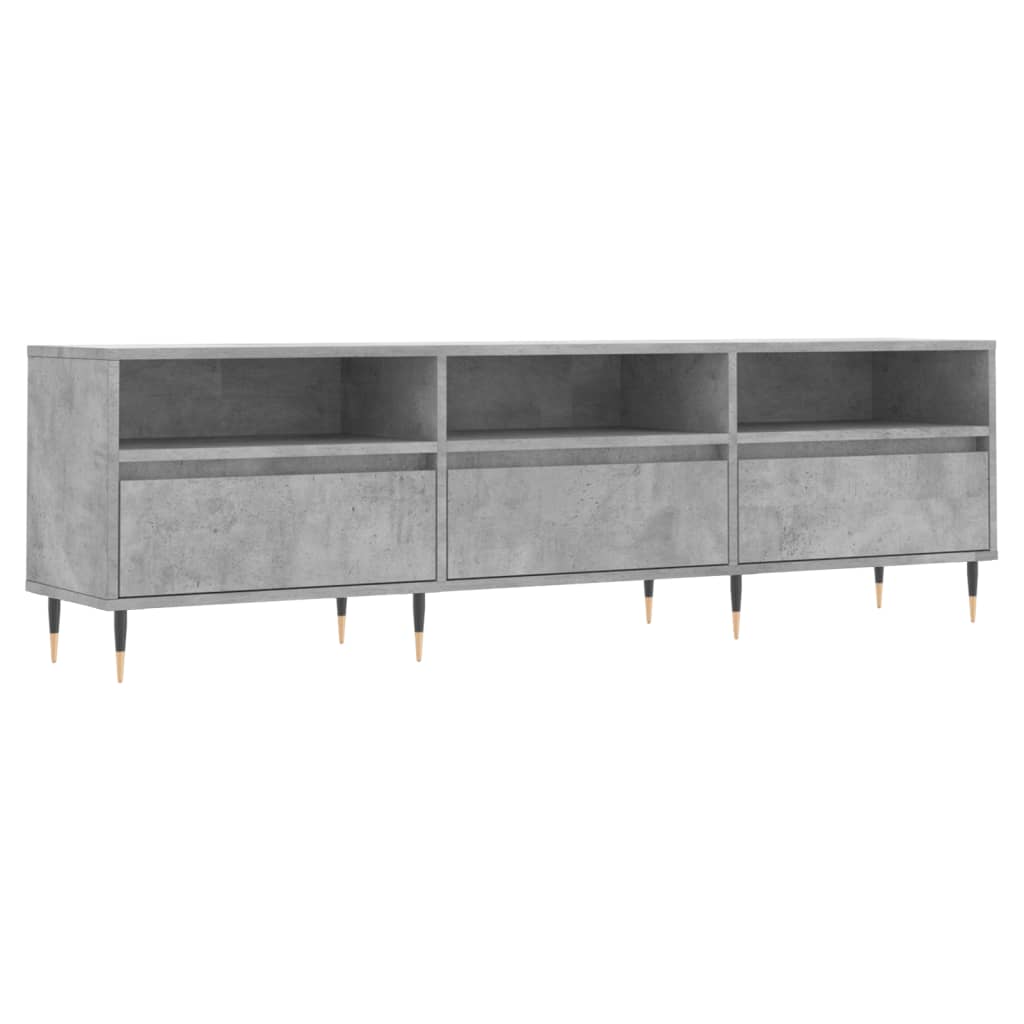 TV Cabinet Concrete Grey 150x30x44,5 cm Engineered Wood
