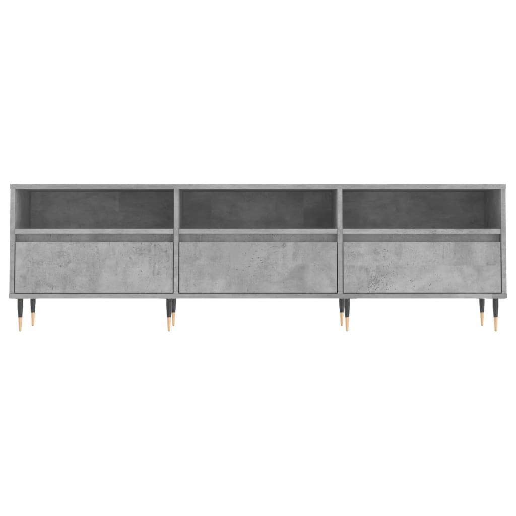 TV Cabinet Concrete Grey 150x30x44.5 cm Engineered Wood