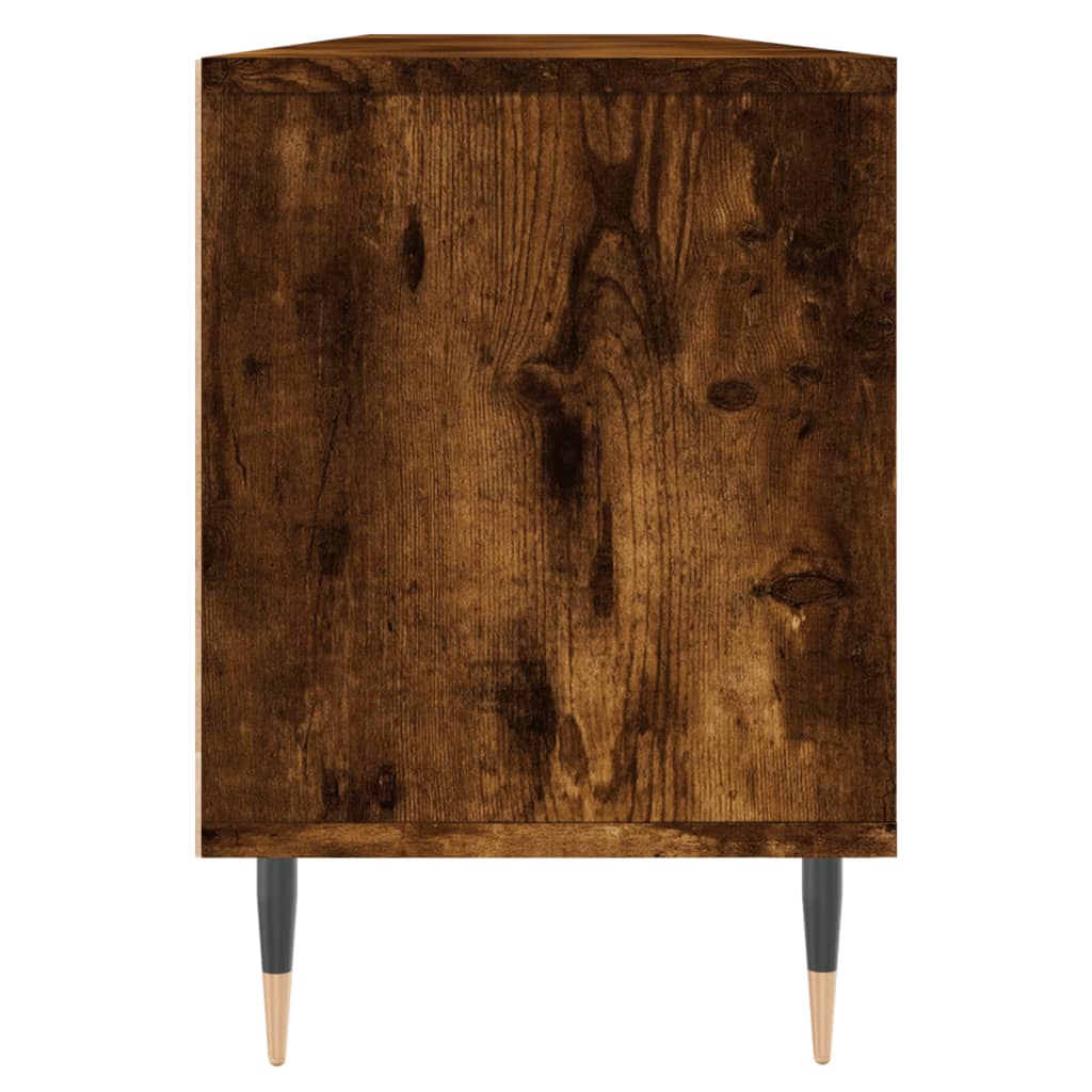 TV Cabinet Smoked Oak 150x30x44.5 cm Engineered Wood