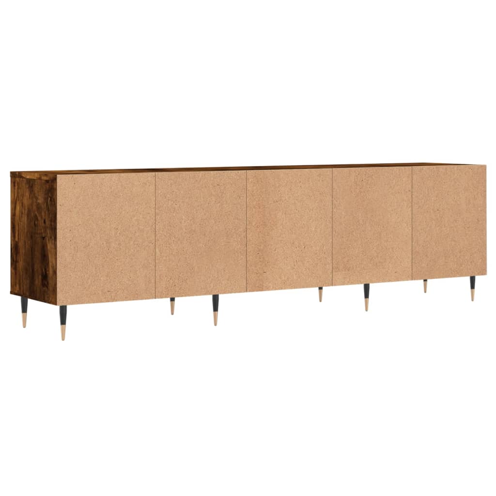 TV Cabinet Smoked Oak 150x30x44,5 cm Engineered Wood