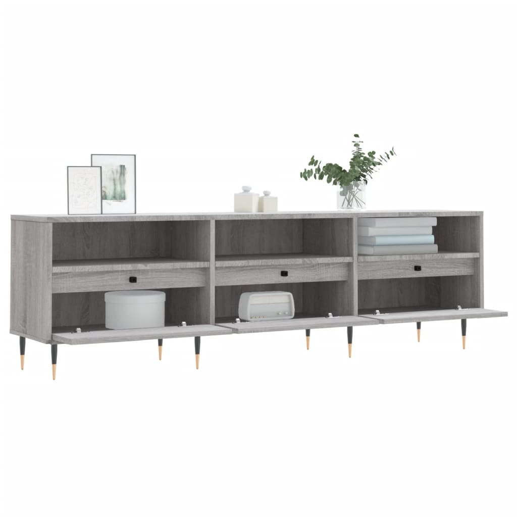 TV Cabinet Grey Sonoma 150x30x44,5 cm Engineered Wood