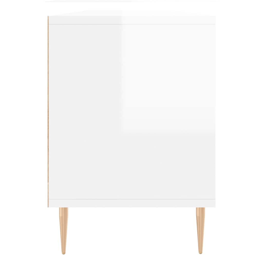 TV Cabinet High Gloss White 150x30x44,5 cm Engineered Wood
