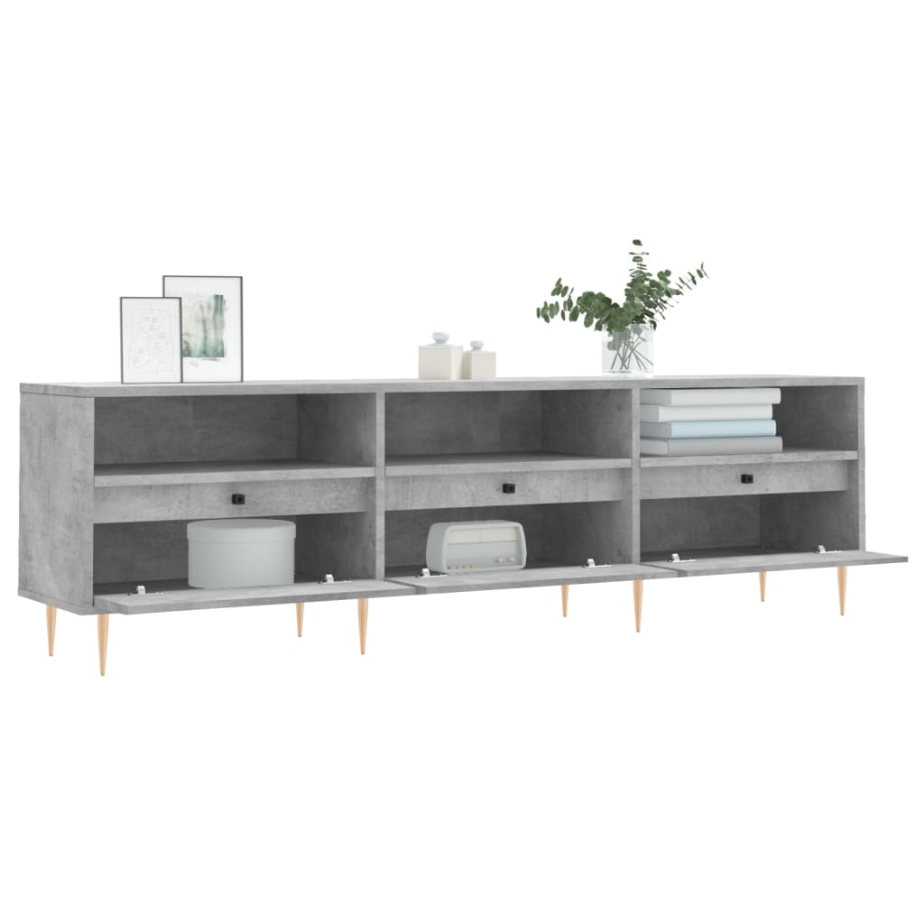 TV Cabinet Concrete Grey 150x30x44,5 cm Engineered Wood