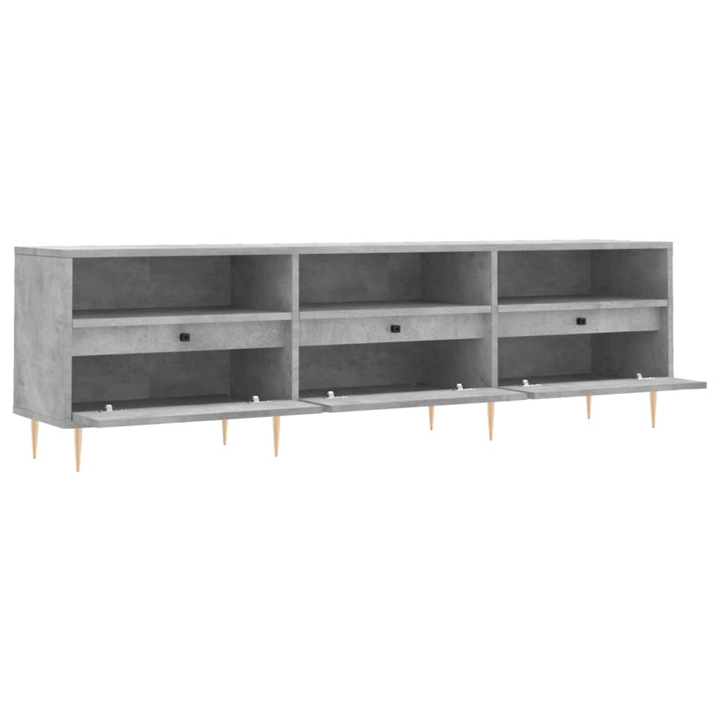 TV Cabinet Concrete Grey 150x30x44,5 cm Engineered Wood