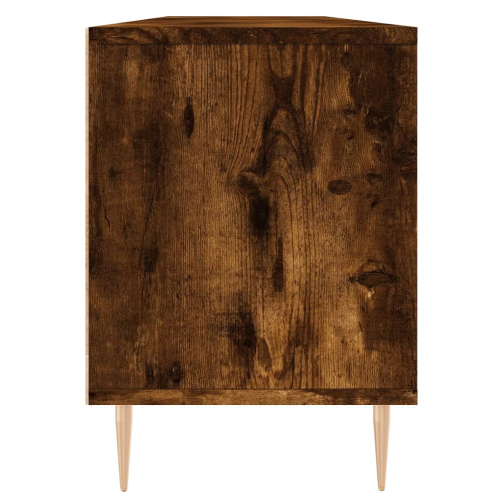 TV Cabinet Smoked Oak 150x30x44.5 cm Engineered Wood