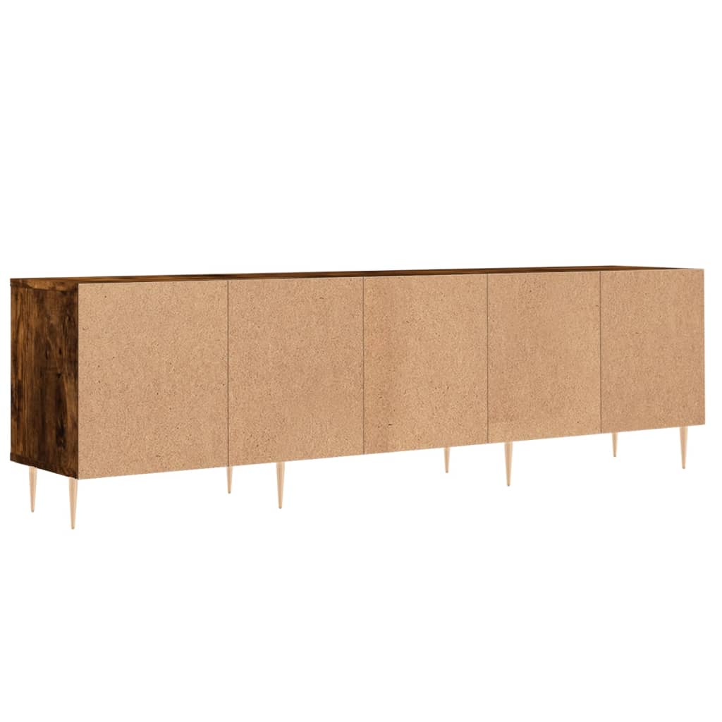 TV Cabinet Smoked Oak 150x30x44,5 cm Engineered Wood