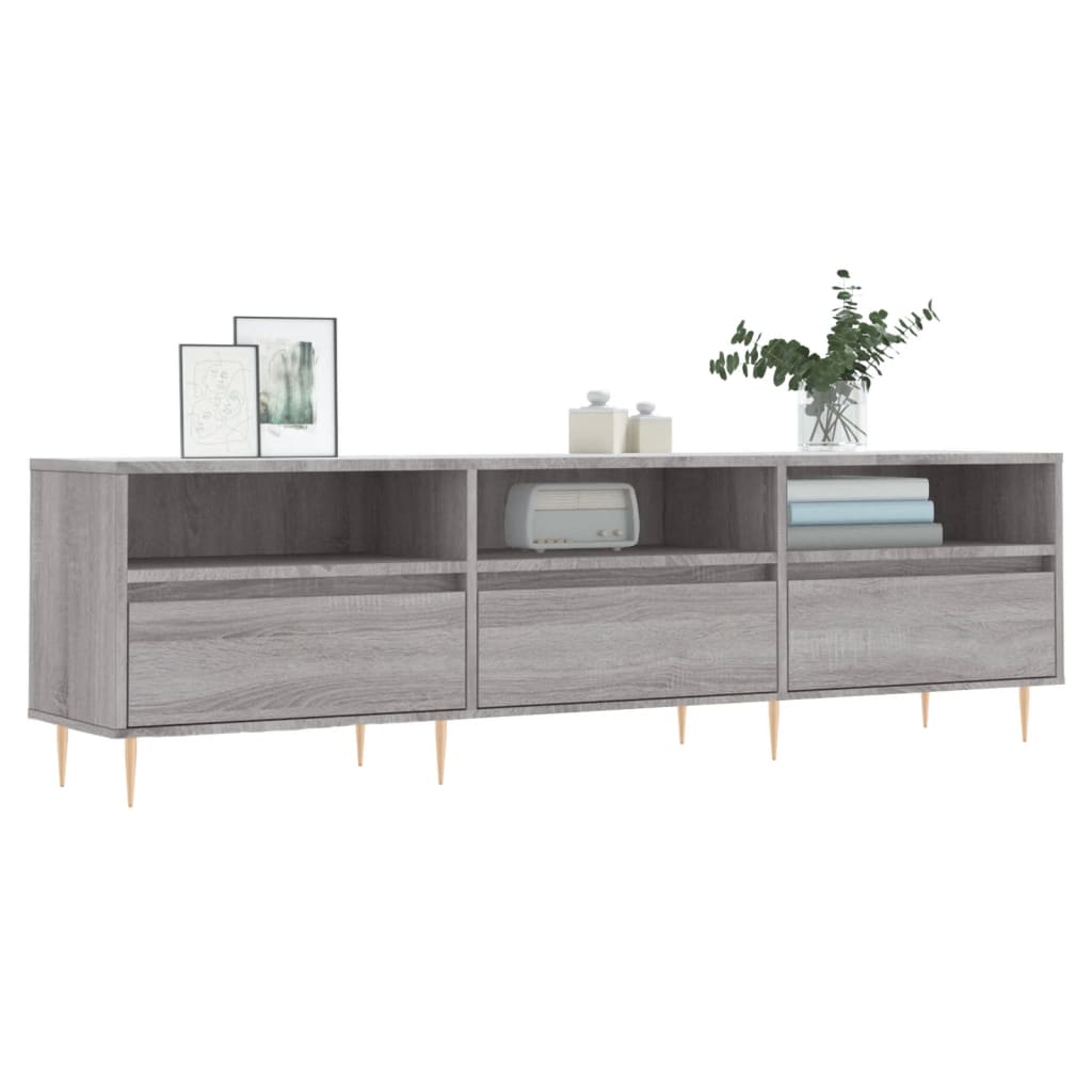 TV Cabinet Grey Sonoma 150x30x44,5 cm Engineered Wood